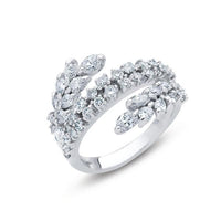 Cubic, Silver Engagement Wedding Band Ring