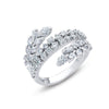 Engagement Wedding Cubic Silver  Band Ring