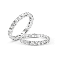 Cubic, Silver Engagement Wedding Band Ring